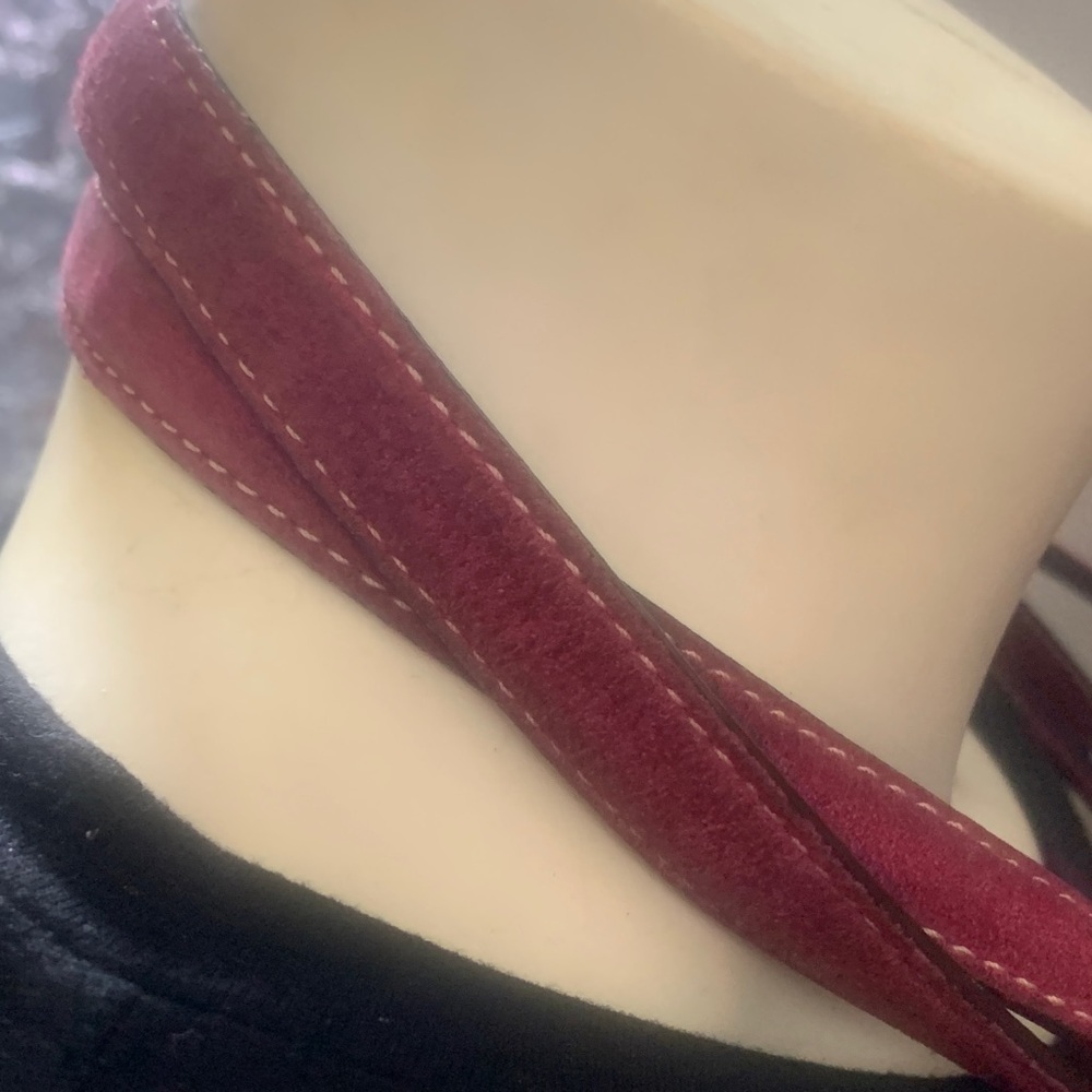 Coach Suede Tan and Wine Signature Tote FIRM!!! - Picture 7 of 16